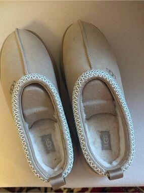 UGG Sand Suede Plush-Lined Slip-Ons
